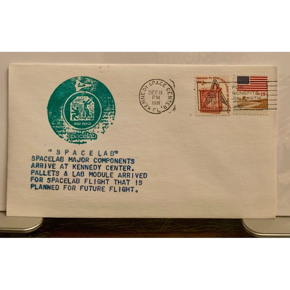 Vintage 1981 NASA Spacelab Commemorative Cover Envelope Kennedy Space